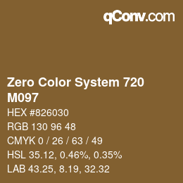 Farbcode: Zero Color System 720 - M097 | qconv.com