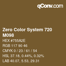 Color code: Zero Color System 720 - M098 | qconv.com