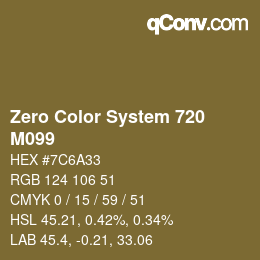 Farbcode: Zero Color System 720 - M099 | qconv.com