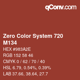 Farbcode: Zero Color System 720 - M134 | qconv.com