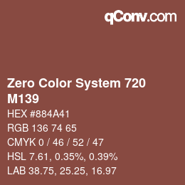 Farbcode: Zero Color System 720 - M139 | qconv.com