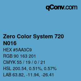 カラーコード: Zero Color System 720 - N016 | qconv.com