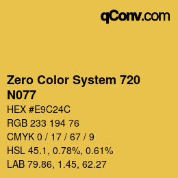 Color code: Zero Color System 720 - N077 | qconv.com