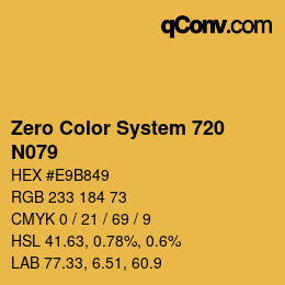 Color code: Zero Color System 720 - N079 | qconv.com