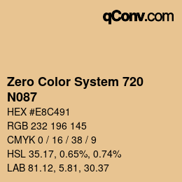 Farbcode: Zero Color System 720 - N087 | qconv.com