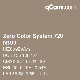 Farbcode: Zero Color System 720 - N109 | qconv.com