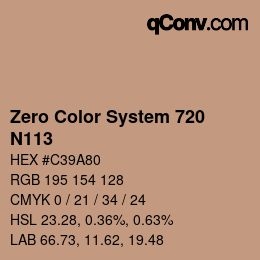 Color code: Zero Color System 720 - N113 | qconv.com