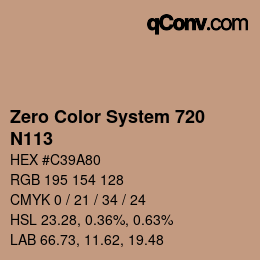 Code couleur: Zero Color System 720 - N113 | qconv.com