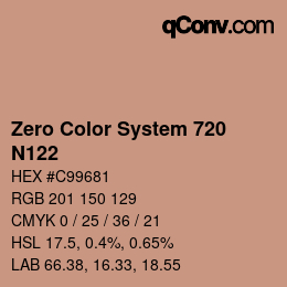 Color code: Zero Color System 720 - N122 | qconv.com