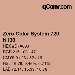 Farbcode: Zero Color System 720 - N130 | qconv.com