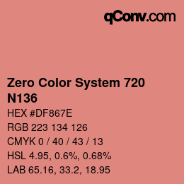 Farbcode: Zero Color System 720 - N136 | qconv.com
