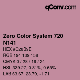 Código de color: Zero Color System 720 - N141 | qconv.com