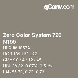 Farbcode: Zero Color System 720 - N155 | qconv.com