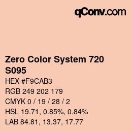 Color code: Zero Color System 720 - S095 | qconv.com