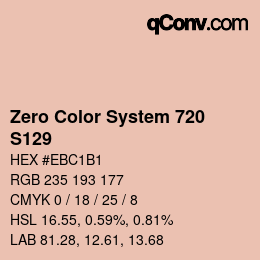 Código de color: Zero Color System 720 - S129 | qconv.com