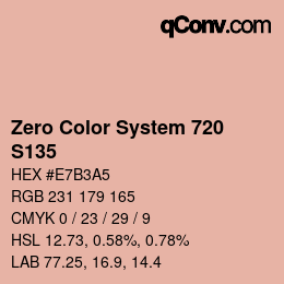 Farbcode: Zero Color System 720 - S135 | qconv.com
