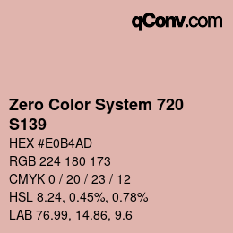 Farbcode: Zero Color System 720 - S139 | qconv.com