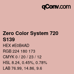 Color code: Zero Color System 720 - S139 | qconv.com