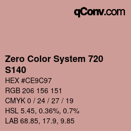Farbcode: Zero Color System 720 - S140 | qconv.com