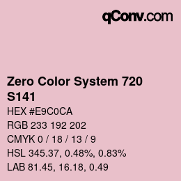 Color code: Zero Color System 720 - S141 | qconv.com