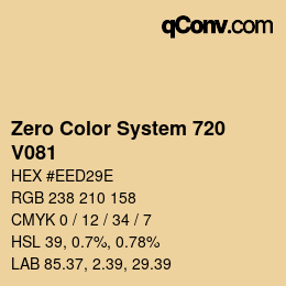 Color code: Zero Color System 720 - V081 | qconv.com