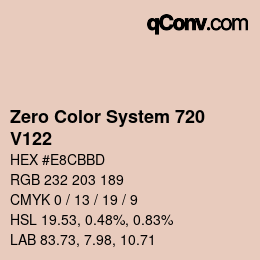 Farbcode: Zero Color System 720 - V122 | qconv.com