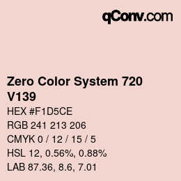 Farbcode: Zero Color System 720 - V139 | qconv.com