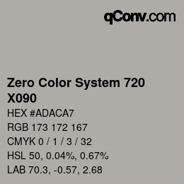 Farbcode: Zero Color System 720 - X090 | qconv.com