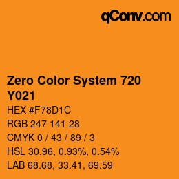 Farbcode: Zero Color System 720 - Y021 | qconv.com