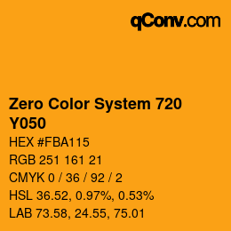 Farbcode: Zero Color System 720 - Y050 | qconv.com