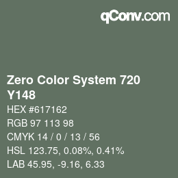 Farbcode: Zero Color System 720 - Y148 | qconv.com