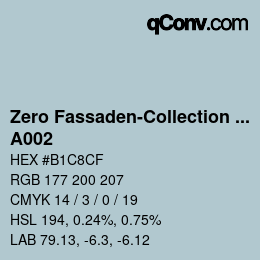 Farbcode: Zero Fassaden-Collection 335 - A002 | qconv.com