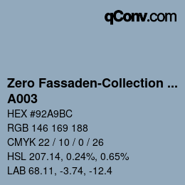 Farbcode: Zero Fassaden-Collection 335 - A003 | qconv.com