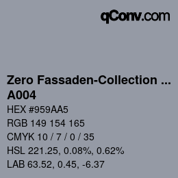 Farbcode: Zero Fassaden-Collection 335 - A004 | qconv.com