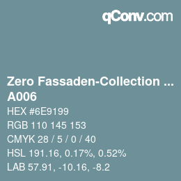 Farbcode: Zero Fassaden-Collection 335 - A006 | qconv.com