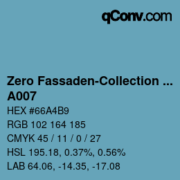 Farbcode: Zero Fassaden-Collection 335 - A007 | qconv.com