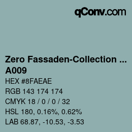 Farbcode: Zero Fassaden-Collection 335 - A009 | qconv.com