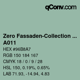 カラーコード: Zero Fassaden-Collection 335 - A011 | qconv.com