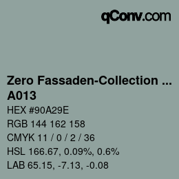 Farbcode: Zero Fassaden-Collection 335 - A013 | qconv.com