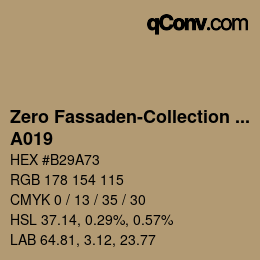 Farbcode: Zero Fassaden-Collection 335 - A019 | qconv.com