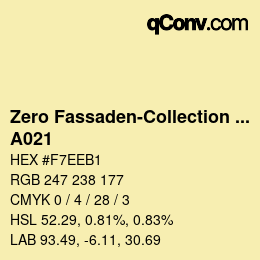 Farbcode: Zero Fassaden-Collection 335 - A021 | qconv.com