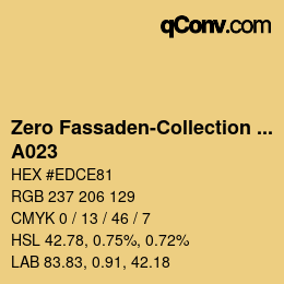 Farbcode: Zero Fassaden-Collection 335 - A023 | qconv.com