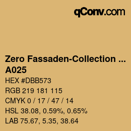 Color code: Zero Fassaden-Collection 335 - A025 | qconv.com