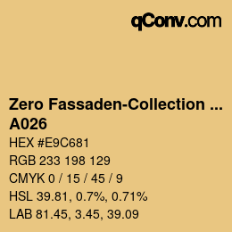 Farbcode: Zero Fassaden-Collection 335 - A026 | qconv.com