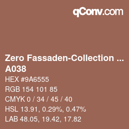 Código de color: Zero Fassaden-Collection 335 - A038 | qconv.com