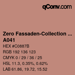 Farbcode: Zero Fassaden-Collection 335 - A041 | qconv.com