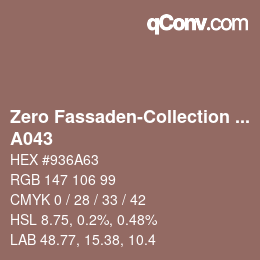 Farbcode: Zero Fassaden-Collection 335 - A043 | qconv.com