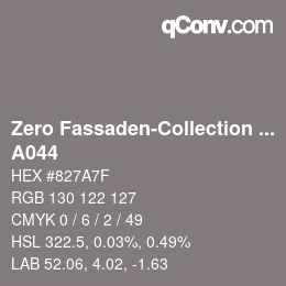 Code couleur: Zero Fassaden-Collection 335 - A044 | qconv.com