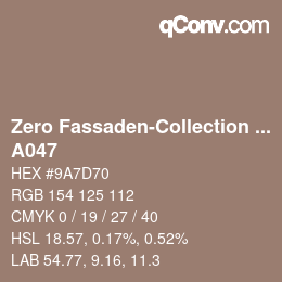 Código de color: Zero Fassaden-Collection 335 - A047 | qconv.com
