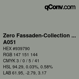 Code couleur: Zero Fassaden-Collection 335 - A051 | qconv.com